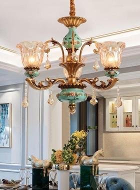 欧式楼客梯灯挑空厅灯高端法式ZMJ别乡村墅复式奢华大厅大晶气水