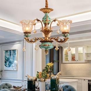 欧式楼客梯灯挑空厅灯高端法式ZMJ别乡村墅复式奢华大厅大晶气水