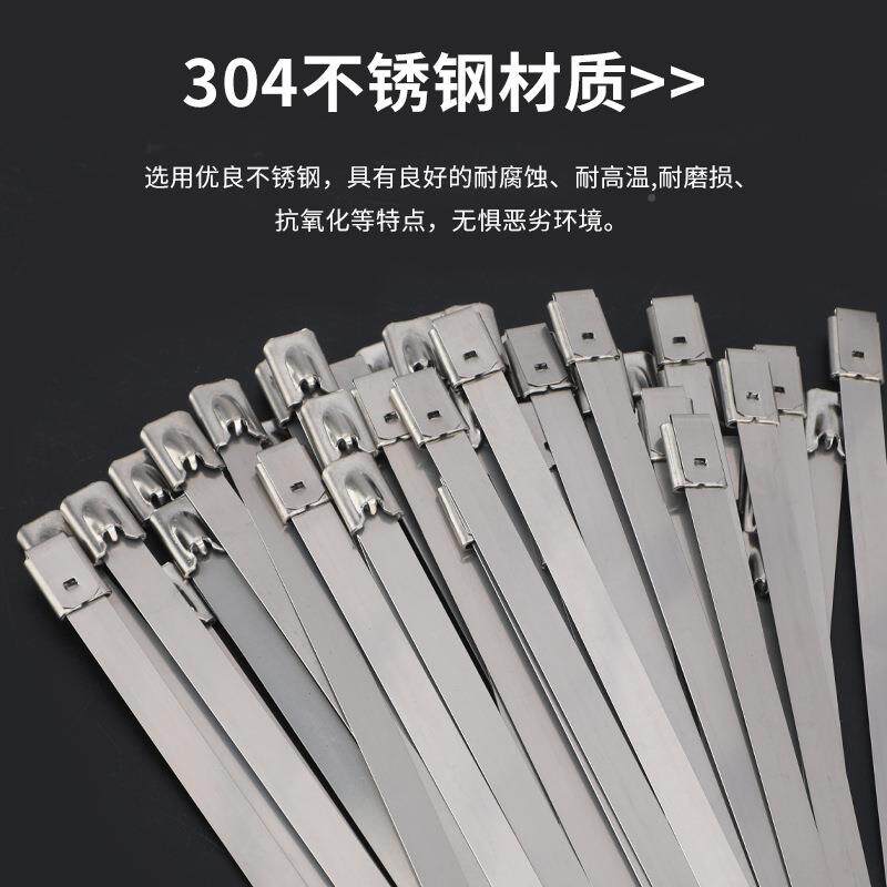 30用4不DVV锈钢扎带3.箍5mm自锁式金属扎电线桥架船捆绑带抱植物