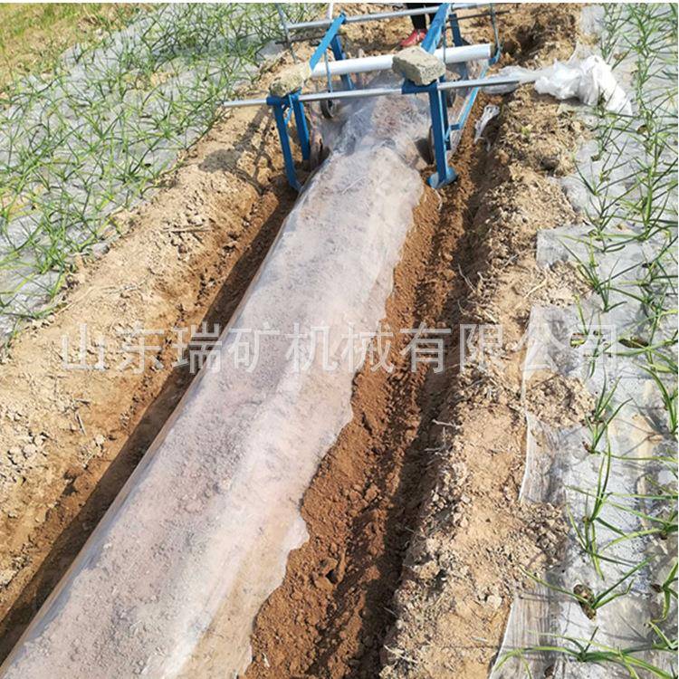 人力覆膜机农用全自动地膜覆盖机铺地膜手拉小型多用铺膜压膜机