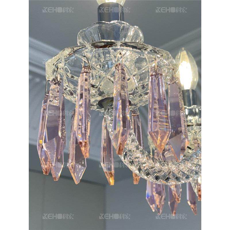 空式客厅灯餐灯厅吊楼梯设计师挑复式别墅复古卧粉室色62水晶吊灯