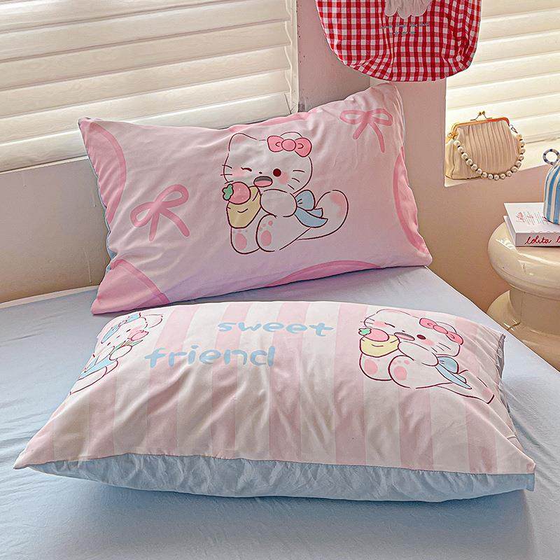 款大版卡通毛巾风绣四宿件套THA床新上用品四季款单人舍床被套三