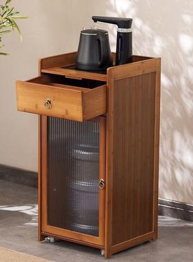 移动小茶茶几家27114桶装水台用边柜烧水壶一体泡茶桌茶水柜茶具