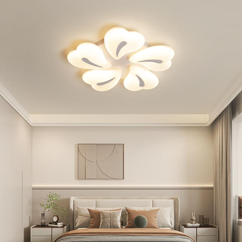 全光7910谱客吸顶灯护眼花厅形水晶卧房间屋灯2025新款智能全套室