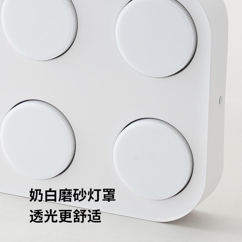 简超薄厅无主灯创意方ZMI形盒子灯斗胆灯明客顶装卧室过极道吸灯