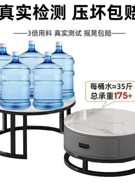 实木客厅组岩合板大理石新XVO款简约代茶几网红轻小户型圆形奢家