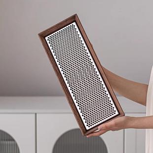 胡小桃木茶盘轻奢壶承家用干泡盘干湿CHE两用储托水型沥水盘小茶