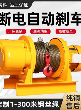 卷扬机1吨吨无品牌/2T35吨10t3030V电8动葫芦牵引提升机起重米钢