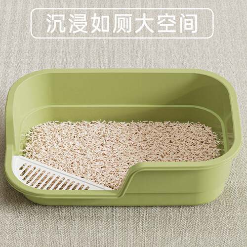 幼猫专用超大号防溅猫砂盆低入口