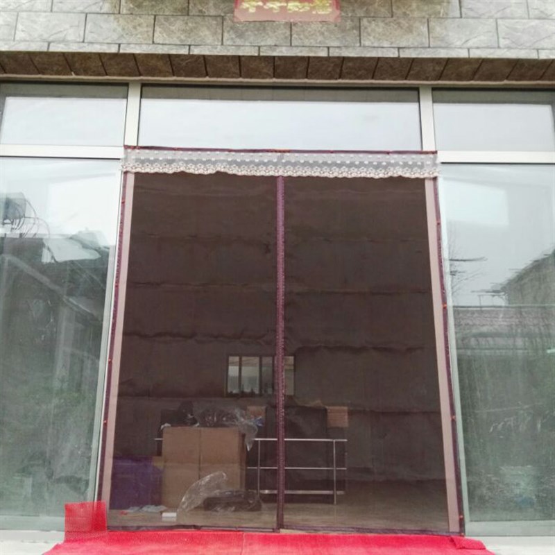 速发TUF4耐晒纱网磁性防蚊门帘卧室纱门加密硬纱加厚密封长磁抗风
