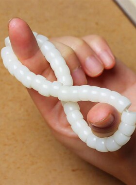 现货速发高密白玉菩提猪大肠手串菩提子学生盘玩绕指柔文玩手錬子