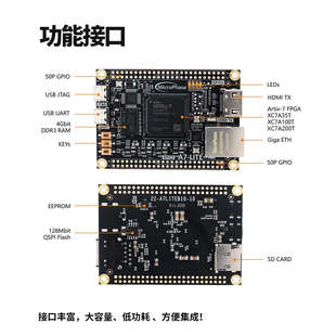 微相 FPGA开发板核心板 XILINX Artix 7 XC7A35T 100T A7-Lite