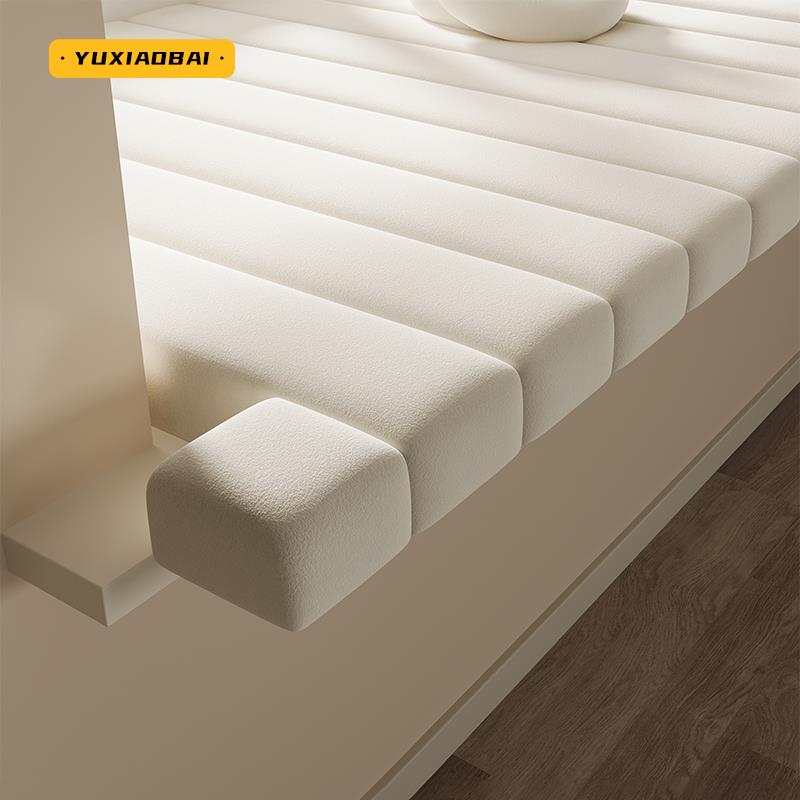 泰迪绒可拆洗飘窗垫窗台垫2025新款四季通用阳台卧室窗台垫子定制