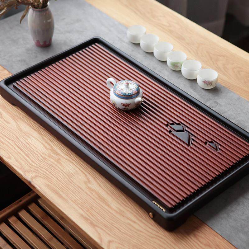 祥福梵静现代简约高端竹制家用干泡台茶台茶具托盘茶海茶几茶盘,餐饮具,茶盘,淘宝优惠券,粉丝福利购,淘宝优惠卷