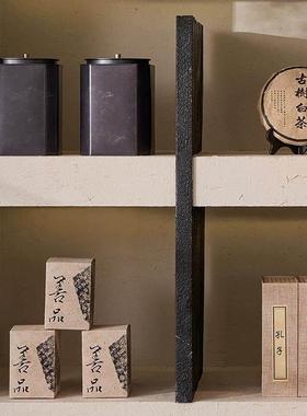 新中式茶室茶柜装饰摆件样板间宋式美学书房博古架茶饼茶叶罐茶盒