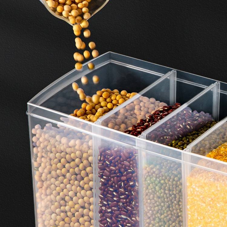 米桶家用分格五谷杂粮豆子谷物收纳密封罐防虫防潮收纳盒分隔