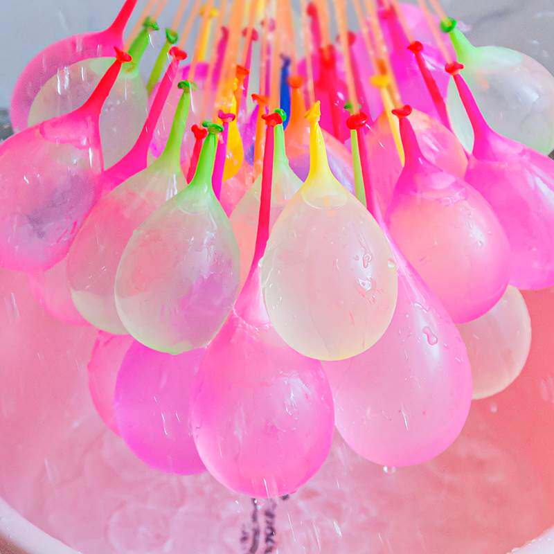 现货速发水气球小号神器玩打水仗自动快速水弹儿童生日注水水球小