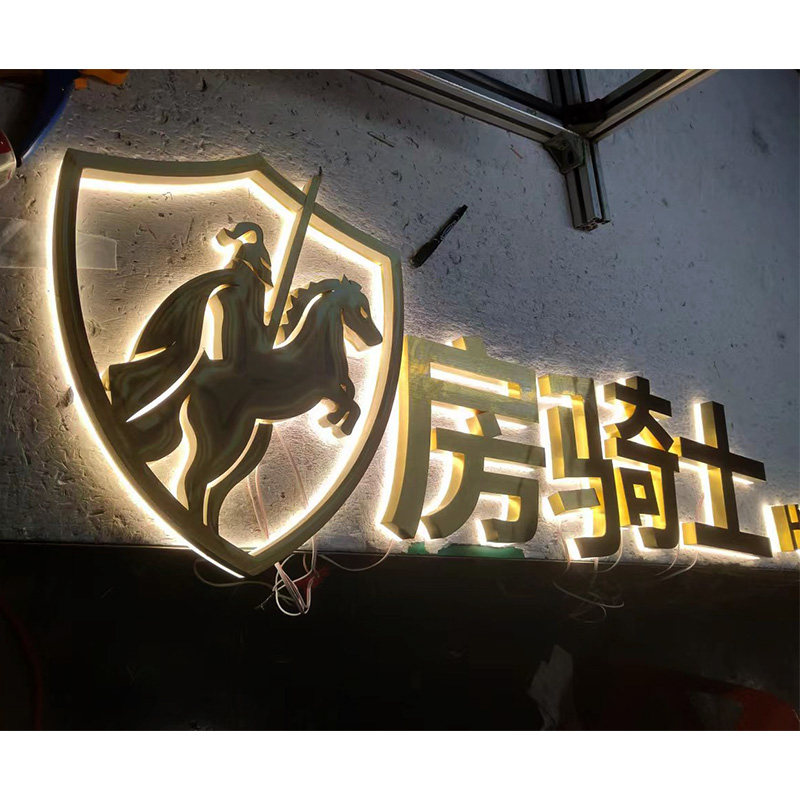 现货速发不锈钢字发光字广告牌门头招牌水晶字公司招牌字镂空灯箱