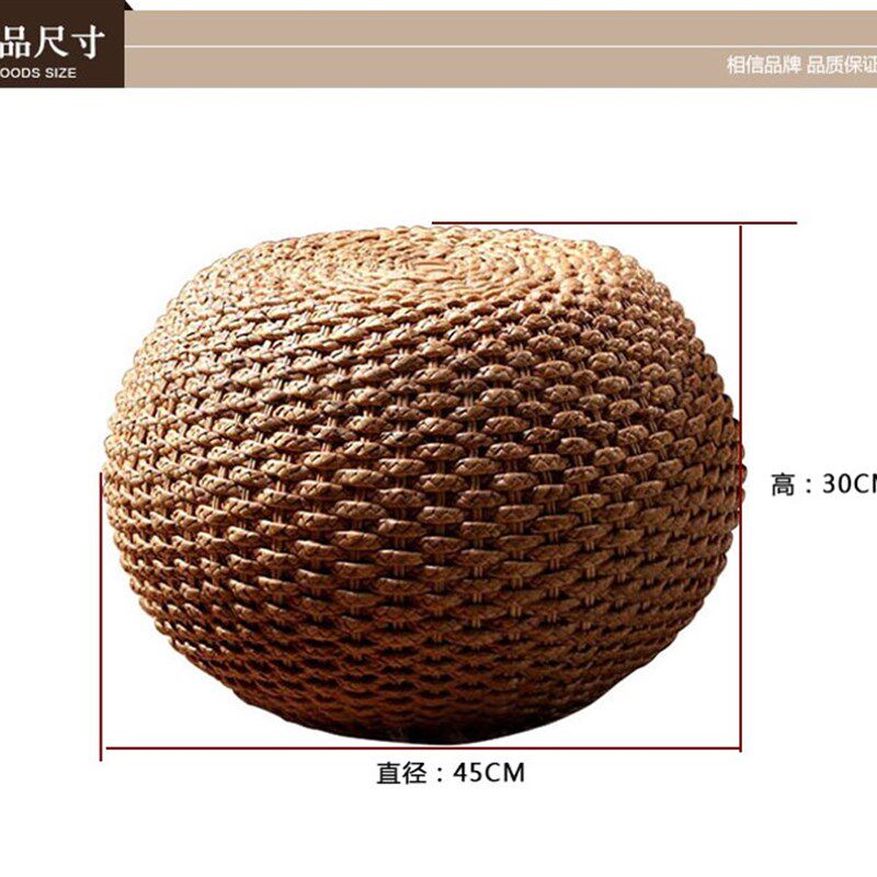 现货速发藤家具沙发单人椅休闲椅圆凳小凳鼓凳换鞋凳手工藤编凳椅