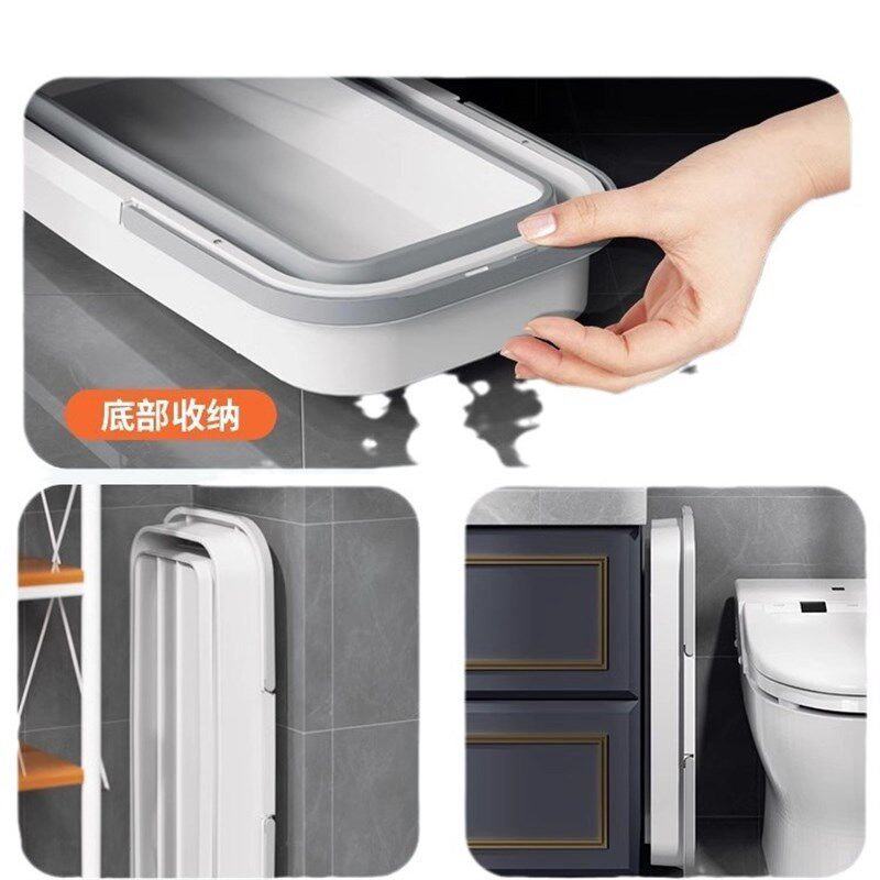 现货速发可折叠平板拖把桶长方形家用拖地桶洗拖布挤水桶洗车单水