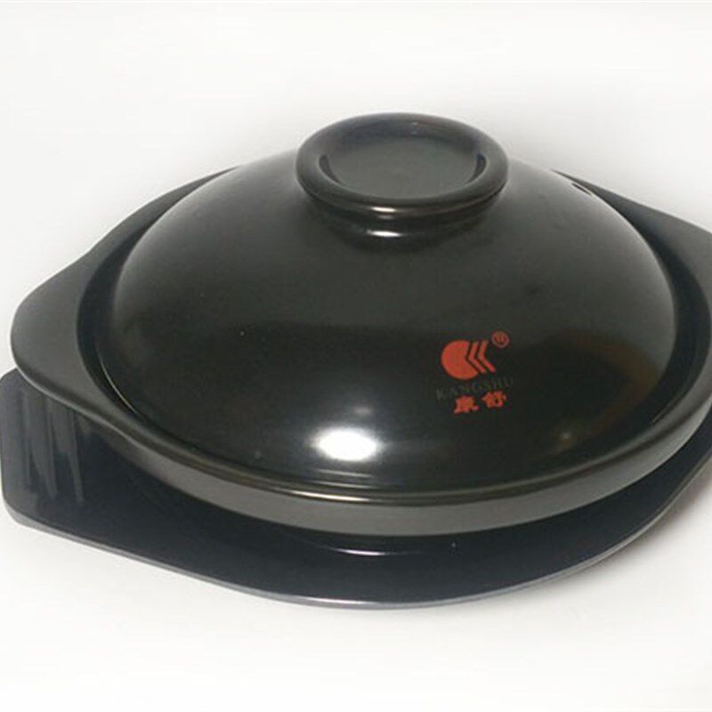 现货速发陶瓷砂锅黄焖鸡米饭浅锅煲仔饭商用浅煲4号550