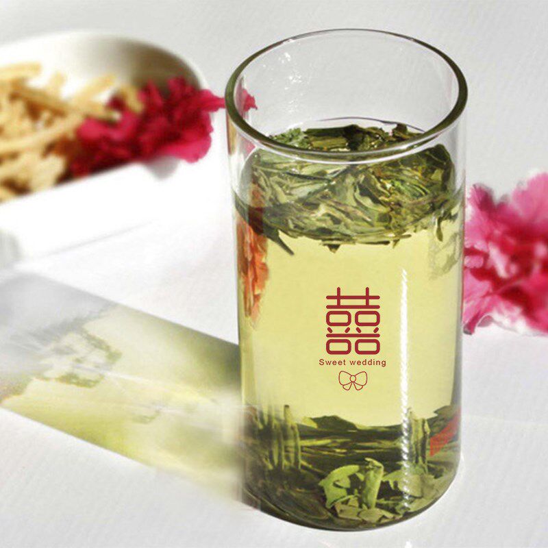 速发婚庆玻璃杯茶杯啤酒杯喜字杯水杯杯子结婚婚礼结婚用品大全婚