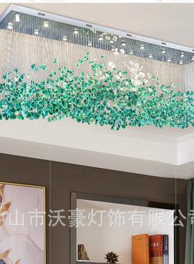 简约现代服装灯店玻璃吧石头吊灯创意个别性艺术台水晶灯墅工OBX