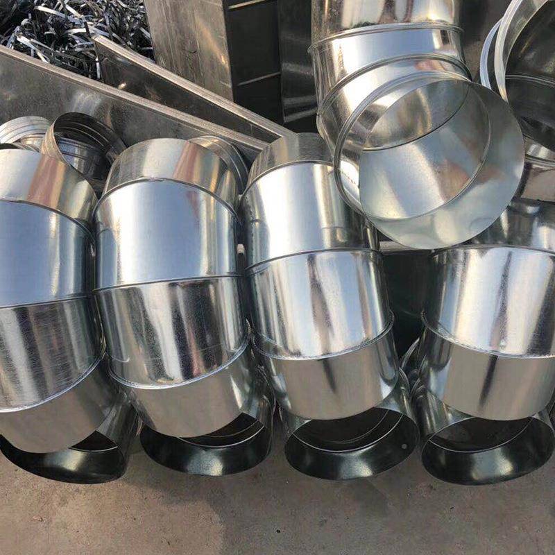 镀白铁皮不锈钢90度弯头转接头无焊接锌缝螺旋件通风管CLG道配加
