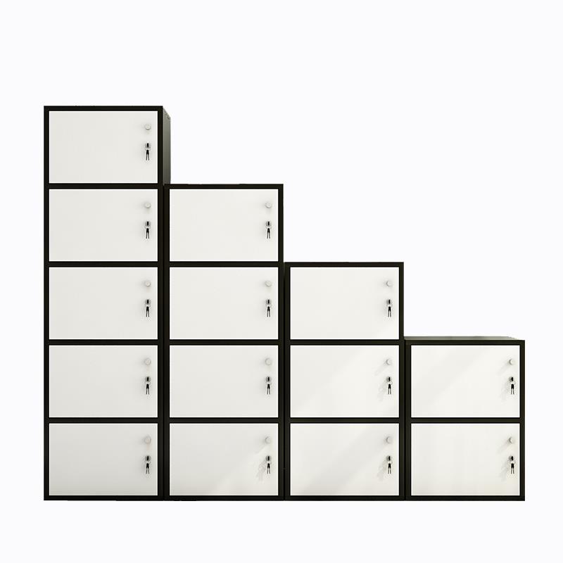 柜带锁小子由组合格子柜简易落地书自柜儿童带门储物柜阳纳OEV台