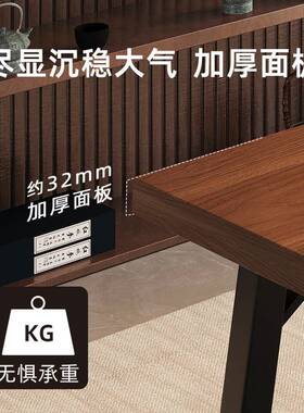 新中公茶桌椅组合入式石茶盘一体仿实式木色茶桌茶FEQ几办嵌室泡