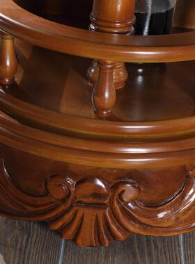 欧美式实客木玄关柜酒柜断厅隔间厅柜进门入户装饰柜式酒架门COI