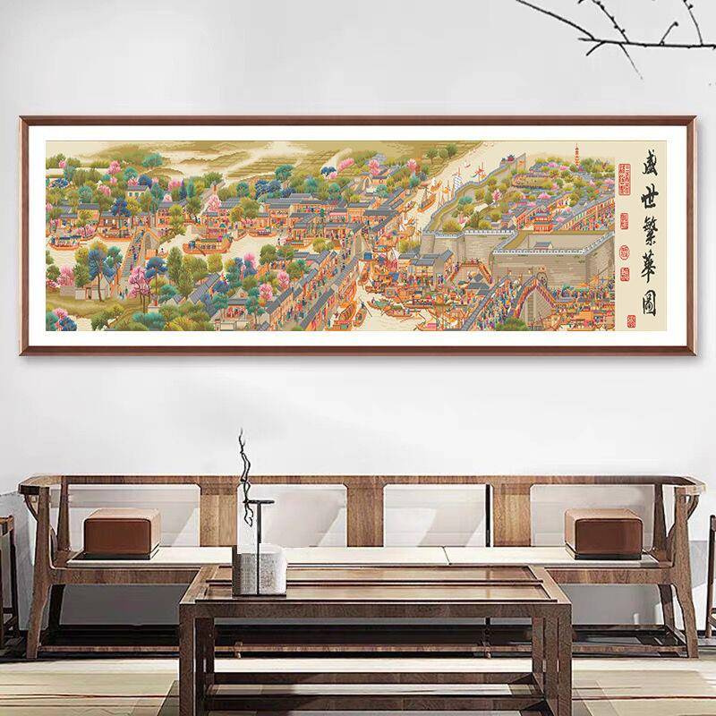 盛世繁华图十字绣2025新款线绣客厅大幅风景经典名画满绣收藏大画