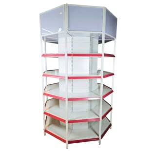 676包柱超市货架展示生活百物货超市日用品粮油商架重型场货架架