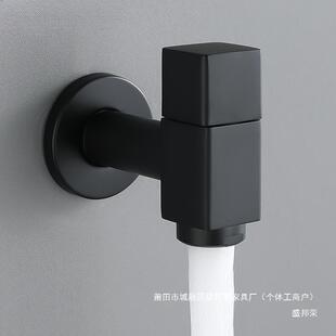 厂家阳台入墙拖把龙头池TM3008快V用水黑色全铜开单厂WIM家冷防溅