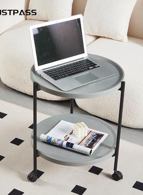 可移动茶几家用小边几台BWZ桌沙子床头置物架阳子简约现带轮茶台