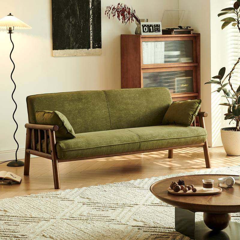 小m家y日式实木双人沙发F777JSS6宿户型三人位客厅用公寓民原木风