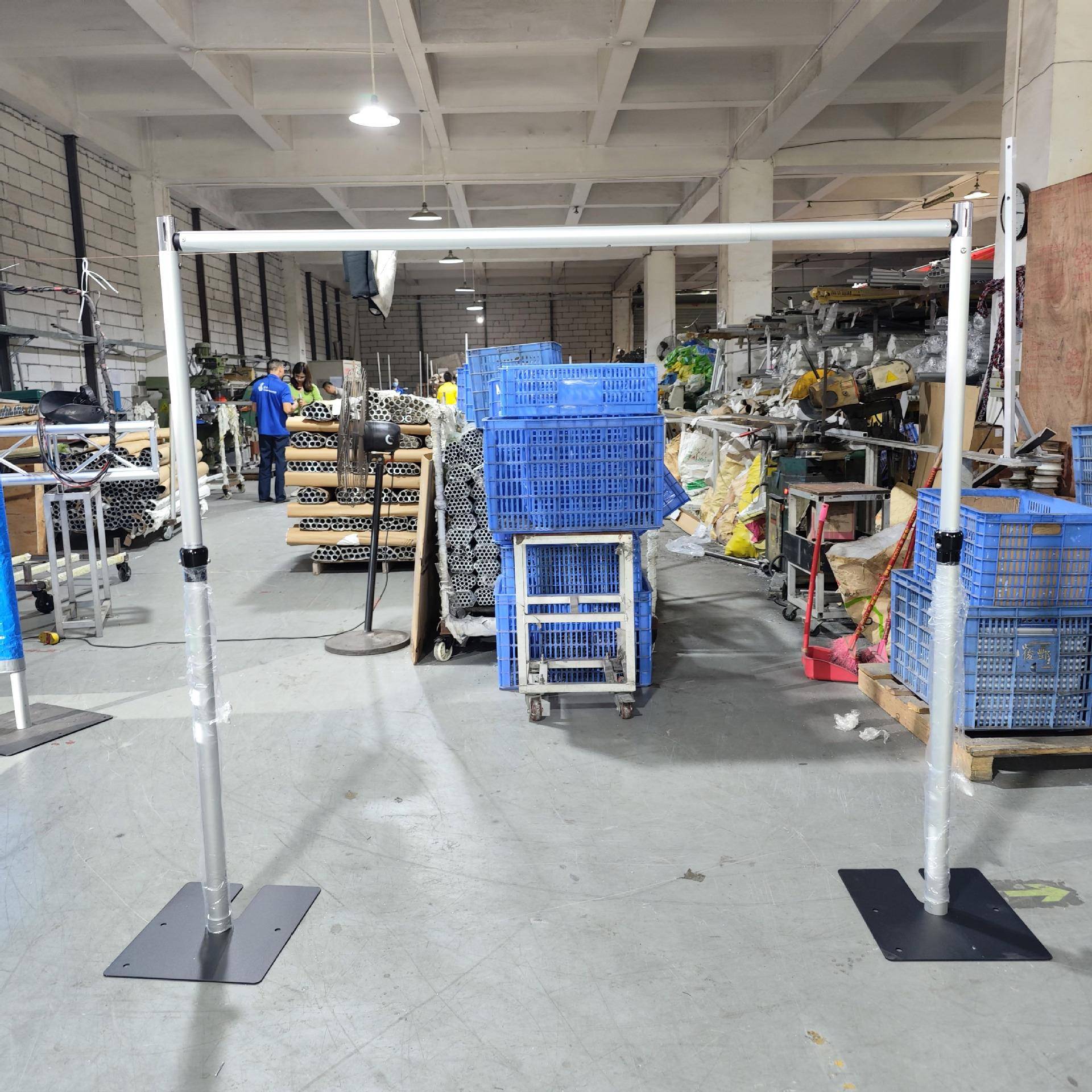 厂家直铝销背景架伸缩缩杆舞台背景架帷幕延支架管可伸长TFR-PAD