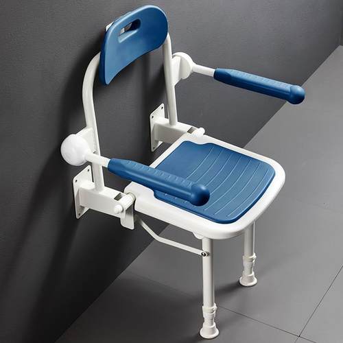 老年人浴室折凳子折叠椅叠子带腿带扶手滑防淋凳浴凳洗澡凳壁无品