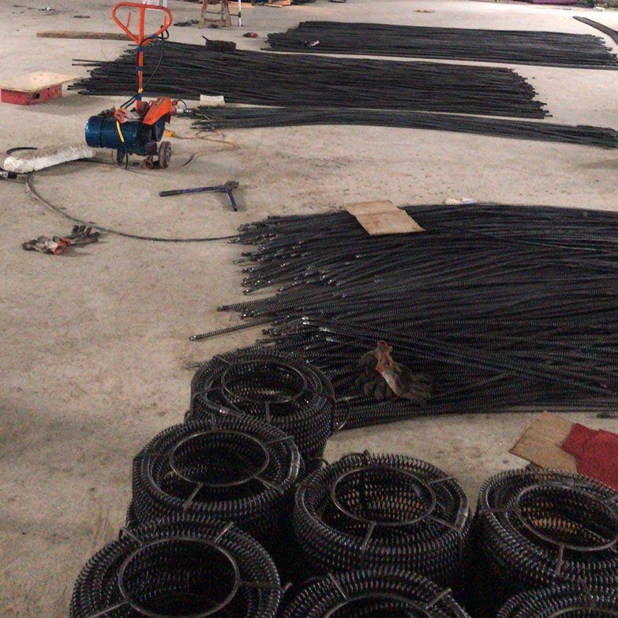 16mm疏机弹001簧管道疏通机配件软轴通14米疏加密弹簧通价格