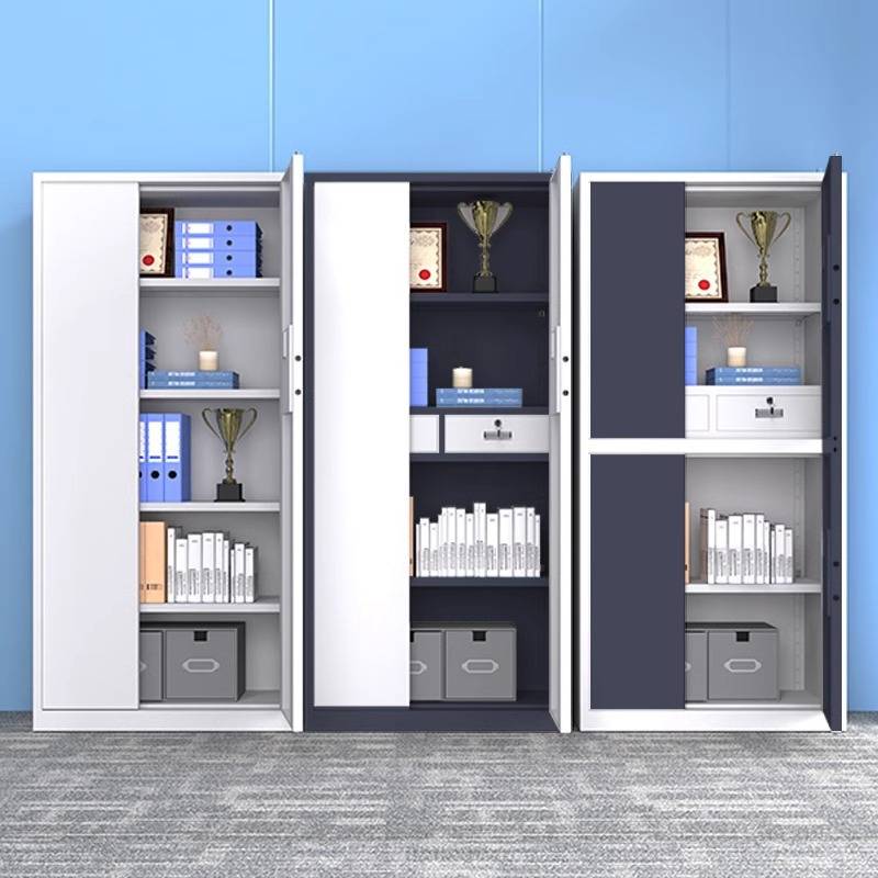 钢制电子保密柜指纹密码文件柜办公财务档案资料柜国宝锁铁皮矮柜