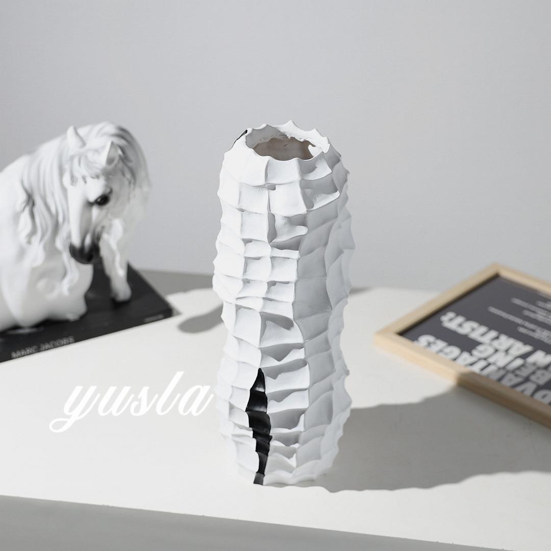 中古风简约客茶几餐厅样板间别墅插装干花瓶花LAV饰器家厅居软品