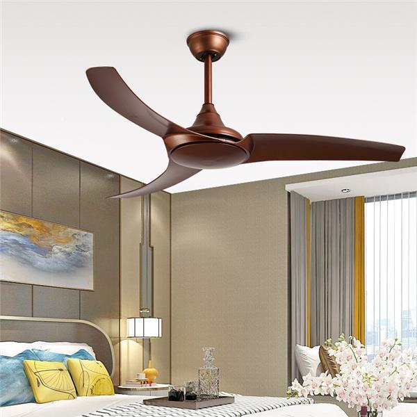 美式直UDS叶风扇扇餐厅客厅大风力扇吊复古咖叶厂吊家直销