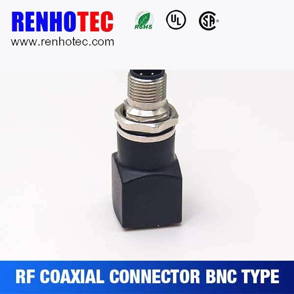 m2公头转r4QAD5母头转1接头mj12直式4pin穿墙rj45直型连接转器