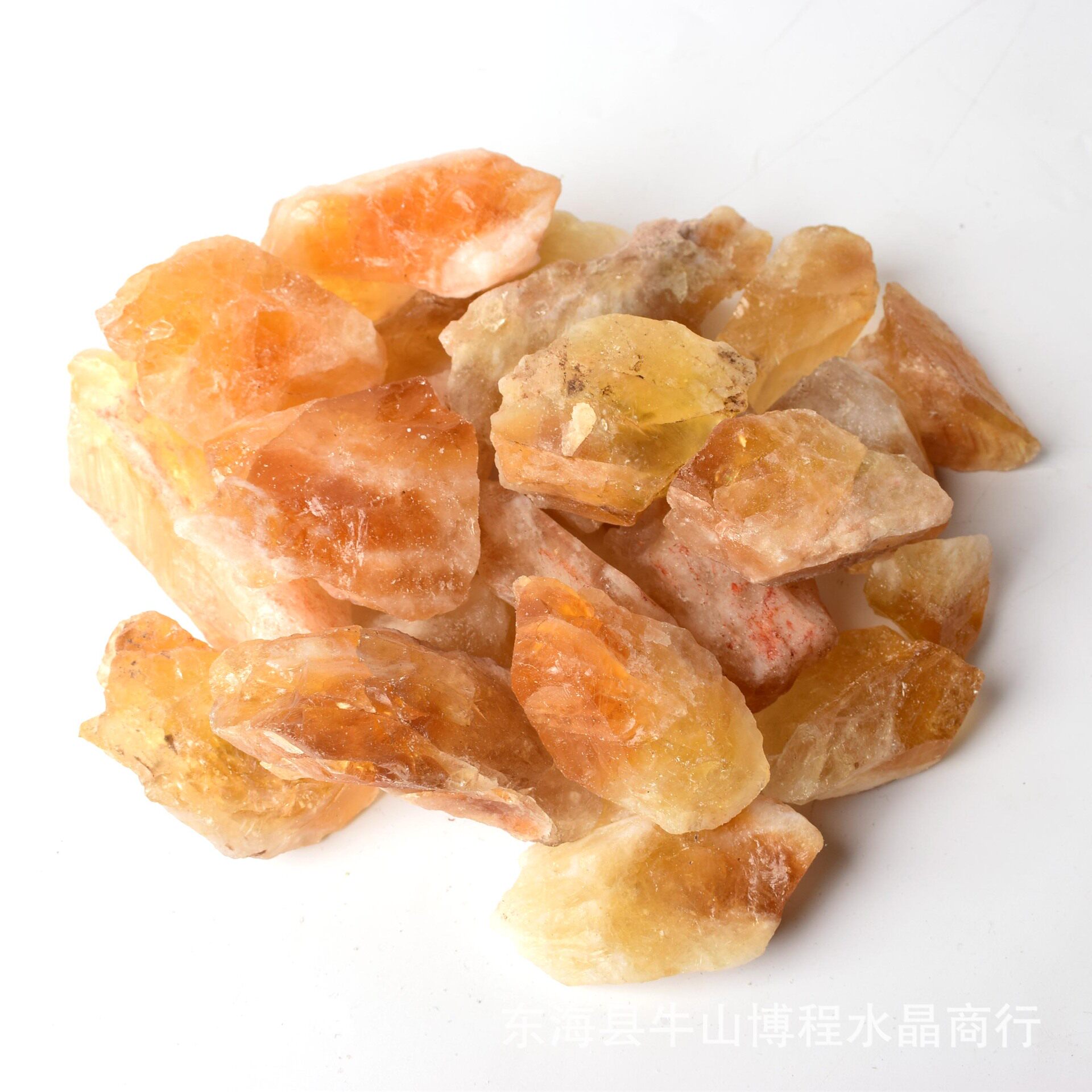 新货促销天然巴西天然黄水晶原石块能量灵摆家具装饰装修
