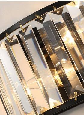 美式村K水9晶壁灯铁艺简CH2365约走廊乡过壁灯道地中海风电视墙壁