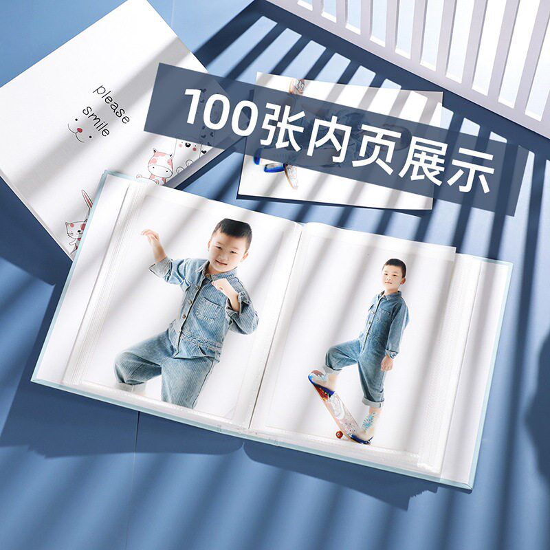 速发新品 5寸6寸7寸相册本插页式家庭影集大容量影楼相薄照片收纳