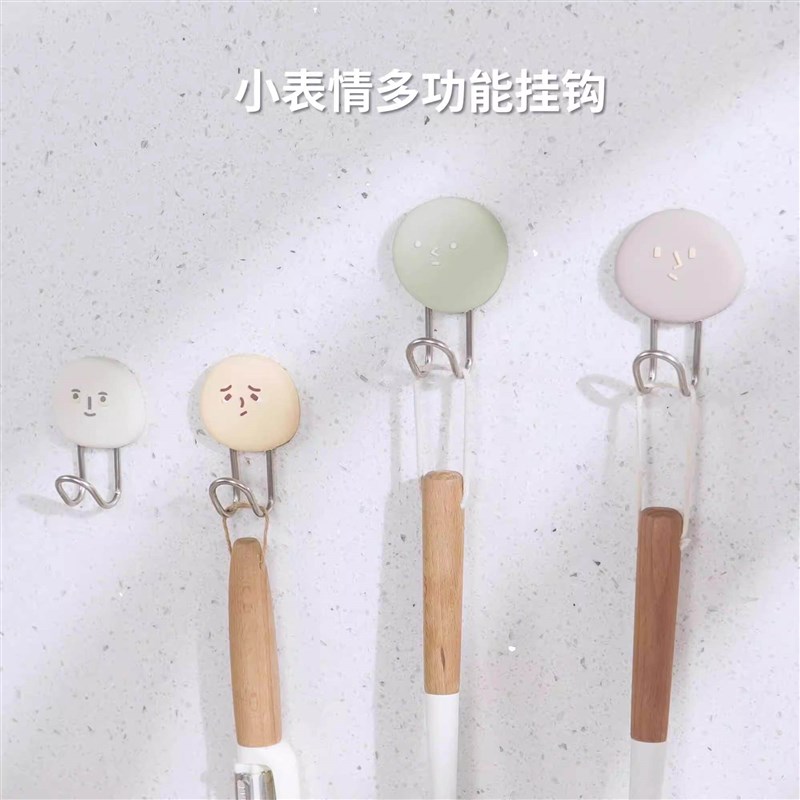 速发新款创意挂钩强力承重浴室免打孔无痕背胶厨房门后粘钩挂衣架