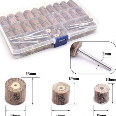 速发沙布卷带柄百叶轮套装抛光电钻吊磨机头纸磨磨打砂凹弧型砂轮