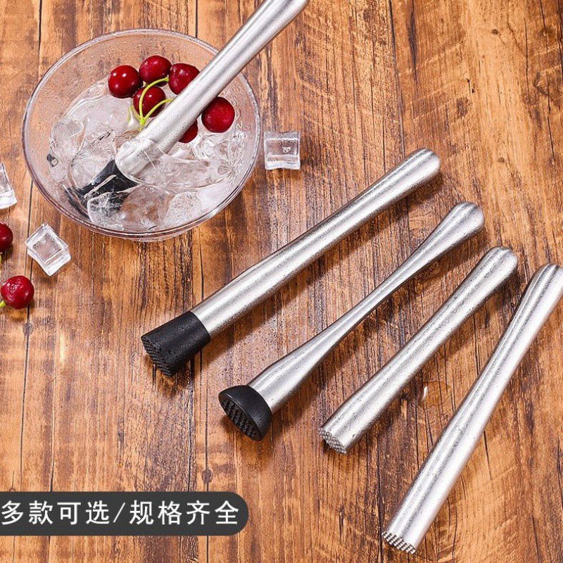 速发柠檬锤搅拌棒不手钢碎冰棒水果压汁锈动捣锤汁酒吧奶茶冷饮调