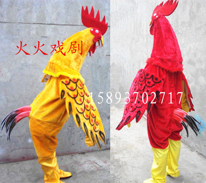 速发人体大成生儿童穿人大十二人肖演出服装动物表演道具